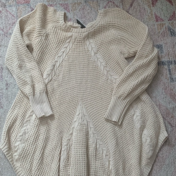 Agnes & Dora Sweaters - 💋Cream Cable Knit Pullover Tunic. Super cute bohemian vibe sweater!